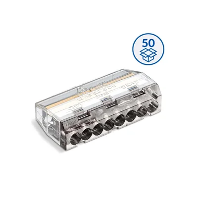 Conector rápido SCP8, transparente/morado (caja = 50 unidades).