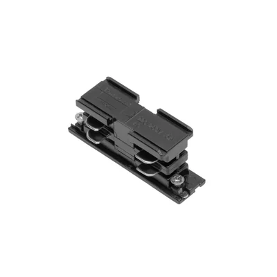 Conector recto para barra colectora trifásica tipo X, 68 x 31 mm, negro.