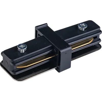 Conector recto para embarrado Zumaline 1F, negro