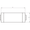 Conector recto WDK 60X110 NEGRO, WDK HK60110RW