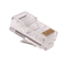 Conector RJ45 categoría 5e para cable redondo, 100 unidades