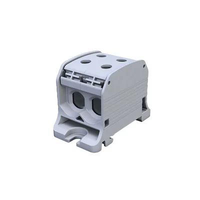 Conector roscado para carril STB 50-2 Al/Cu 87320 SIMBLOCK gris