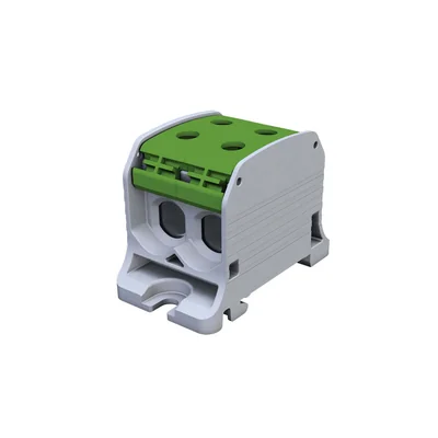 Conector roscado para carril STB 50-2 Al/Cu 87320 SIMBLOCK verde