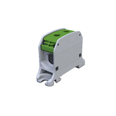 Conector roscado para carril STB 50 Al/Cu 87310 SIMBLOCK verde