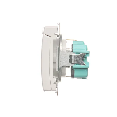 Conector Schuko Simon Basic WMBW-70111x-1011 para IP44 (módulo) 16A, 250V~, terminales de tornillo; blanco