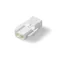 Conector sin tornillos, enchufe de 2 vías, blanco