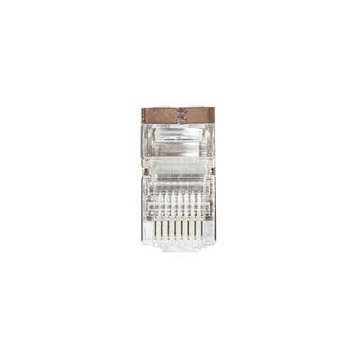 Conector STP RJ45 cat.5e para cable redondo, 100 unidades