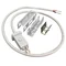 Conector transparente con cable para LED neón de 6x12 mm