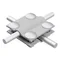Conector transversal de 4 orificios y 2 placas; B hasta 30 mm /OG/