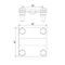 Conector transversal de 4 orificios y 2 placas; B hasta 40 mm /OC/