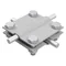 Conector transversal de 4 orificios y 2 placas; B hasta 40 mm /OG/