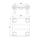 Conector transversal de 4 orificios y 3 placas; B hasta 40 mm /IN/