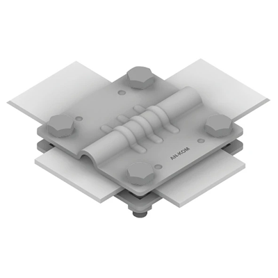 Conector transversal /grande/ B=50 mm (2 placas - 4xM8) galvanizado en caliente