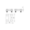 Conector transversal /pequeño/ B=30 mm (2 placas-4xM8) galvanizado en caliente