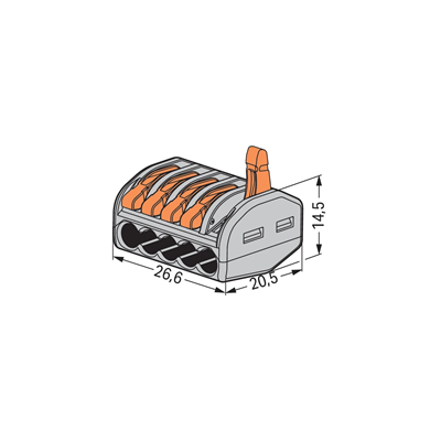 Conector universal 5x4mm