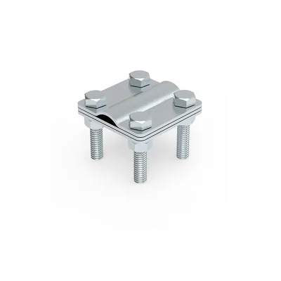 Conector varilla-aro universal fi16mm 57x57mm 4xM8x40