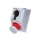 Conjunto con/sin C32-48N Cambio de sentido de giro Enchufe L-0-P 3P+N+Z IP-44