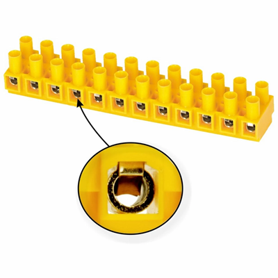 Connecteur 12 voies TLZ-16N jaune 50pcs.