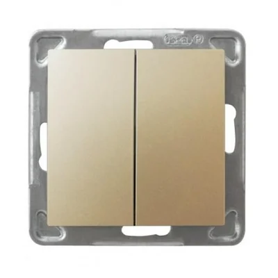 Connecteur à deux groupes IMPRESJA Gold métallique sans cadre