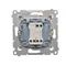 Connecteur chandelier (module) 10A 250V connecteurs rapides dorés (métalliques)