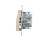 Connecteur chandelier SIMON 54 avec rétroéclairage LED pour version IP44 (module) connecteurs rapides 10AX 250V crème