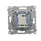 Connecteur chandelier SIMON 54 pour version IP44 (module) connecteurs rapides 10AX 250V doré mat métallisé