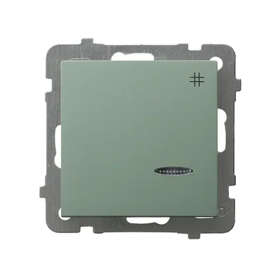 Connecteur croisé AS avec éclairage bleu, vert mat
