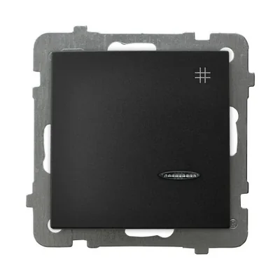 Connecteur croisé AS avec rétroéclairage, orange noir métallisé, sans cadre