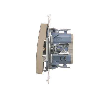 Connecteur croisé avec rétroéclairage LED (module) 10A 250V connecteurs rapides dorés (métalliques)