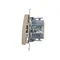 Connecteur croisé avec rétroéclairage LED (module) 10A 250V connecteurs rapides dorés (métalliques)