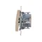 Connecteur croisé avec rétroéclairage LED (module) connecteurs rapides 10A 250V crème