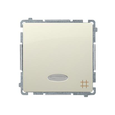 Connecteur croisé avec rétroéclairage (module) 10A 250V beige bornes à vis