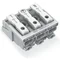 Connecteur d'alimentation par bouton : côté externe, blanc 294-4013