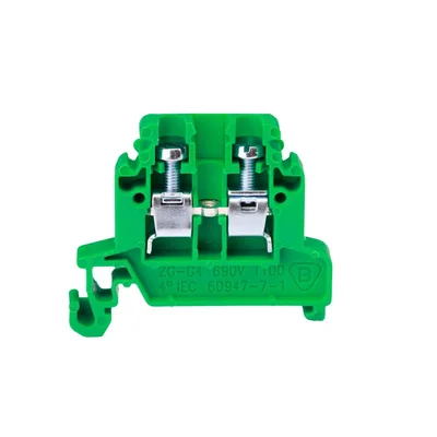 Connecteur de barre omnibus à 2 fils 4 mm² vert ZG-G4 A11-8205