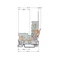Connecteur de base X-COM 1 fil/1 broche gris