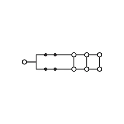 Connecteur de dérivation à bouton-poussoir 1 x 6 mm² / 6 x 1,5 mm², gris