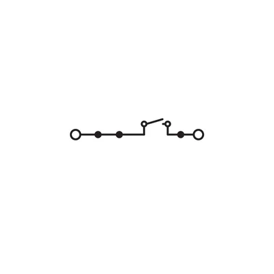 Connecteur de mesure déconnectable à 2 fils avec pontage supplémentaire, gris