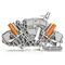 Connecteur de mesure déconnectable à 2 fils, par exemple pour transformateurs de tension avec prises de mesure isolées 2007-8811