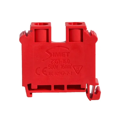 Connecteur de rail fileté, 16 mm2, TS 32.35, 1 voie, 50 pcs.