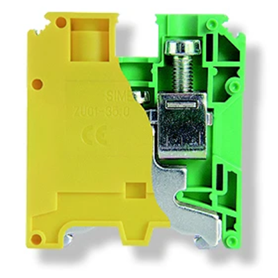 Connecteur de rail fileté de protection 16,0 mm² TS-35 jaune-vert 20pcs.