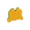 Connecteur de rail fileté de protection ZSO 10mm2 jaune-vert