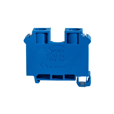 Connecteur de rail fileté STANDARD 35.0mm² TS-32.35 1 voie bleu 50pcs.