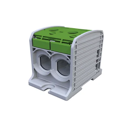 Connecteur de rail fileté STB 185-2 Al/Cu 87820 SIMBLOCK vert
