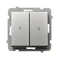 Connecteur d'obturateur SONATA argent mat, sans cadre