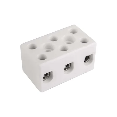 Connecteur fileté porcelaine 10mm2 3 voies 10pcs.