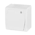 Connecteur HERMES en saillie, blanc croisé, IP44