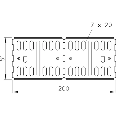 Connecteur longitudinal et angulaire RLVL 85 FS pour chemin de câbles horizontal