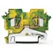 Connecteur PE 2 fils 4mm² jaune-vert