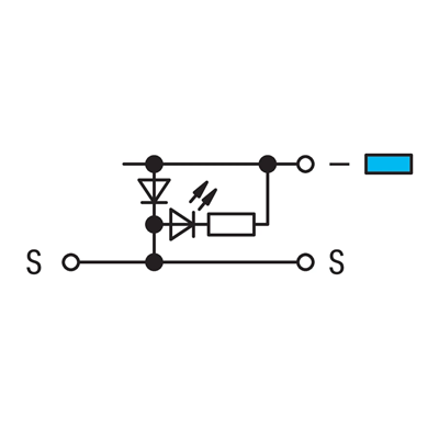 Connecteur pour actionneurs avec LED 24 V DC