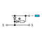 Connecteur pour actionneurs avec LED 24 V DC